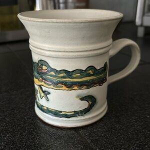 Hand Painted Alligator Mug